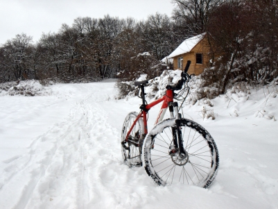 Bicycle in the Snow