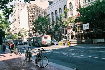 Biking in Downtown San Francisco 