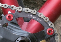 Chainring bolting to crank