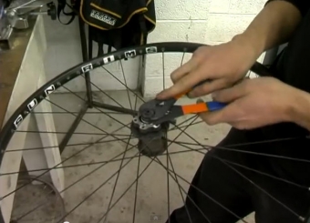 adjusting a bike hub