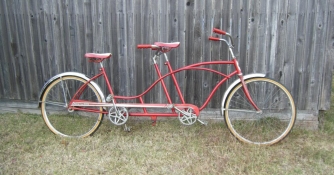 Sweet Old Huffy Tandem in Red