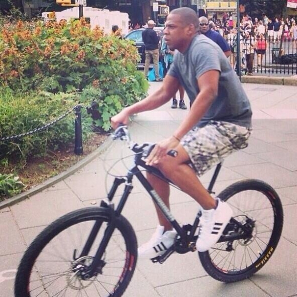 Jay-Z on a Mountain Bike 