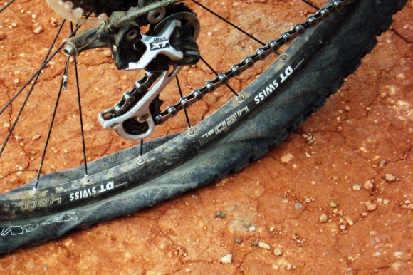Flat Bike Tire