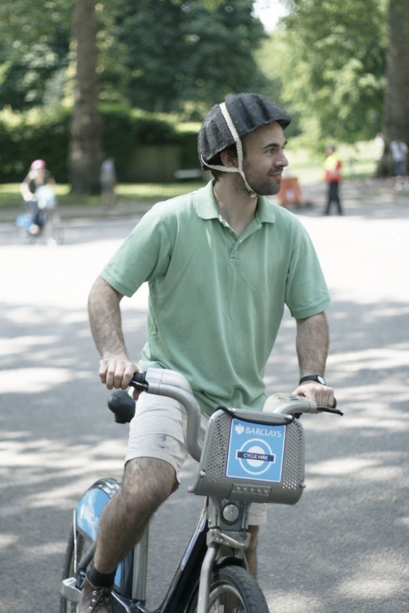 Paper Pulp Bike Helmet