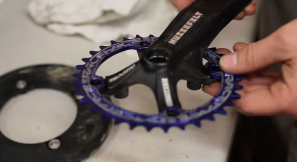 Look at RaceFace's Narrow/Wide Single Chainring