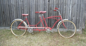 Sweet Old Huffy Tandem in Red